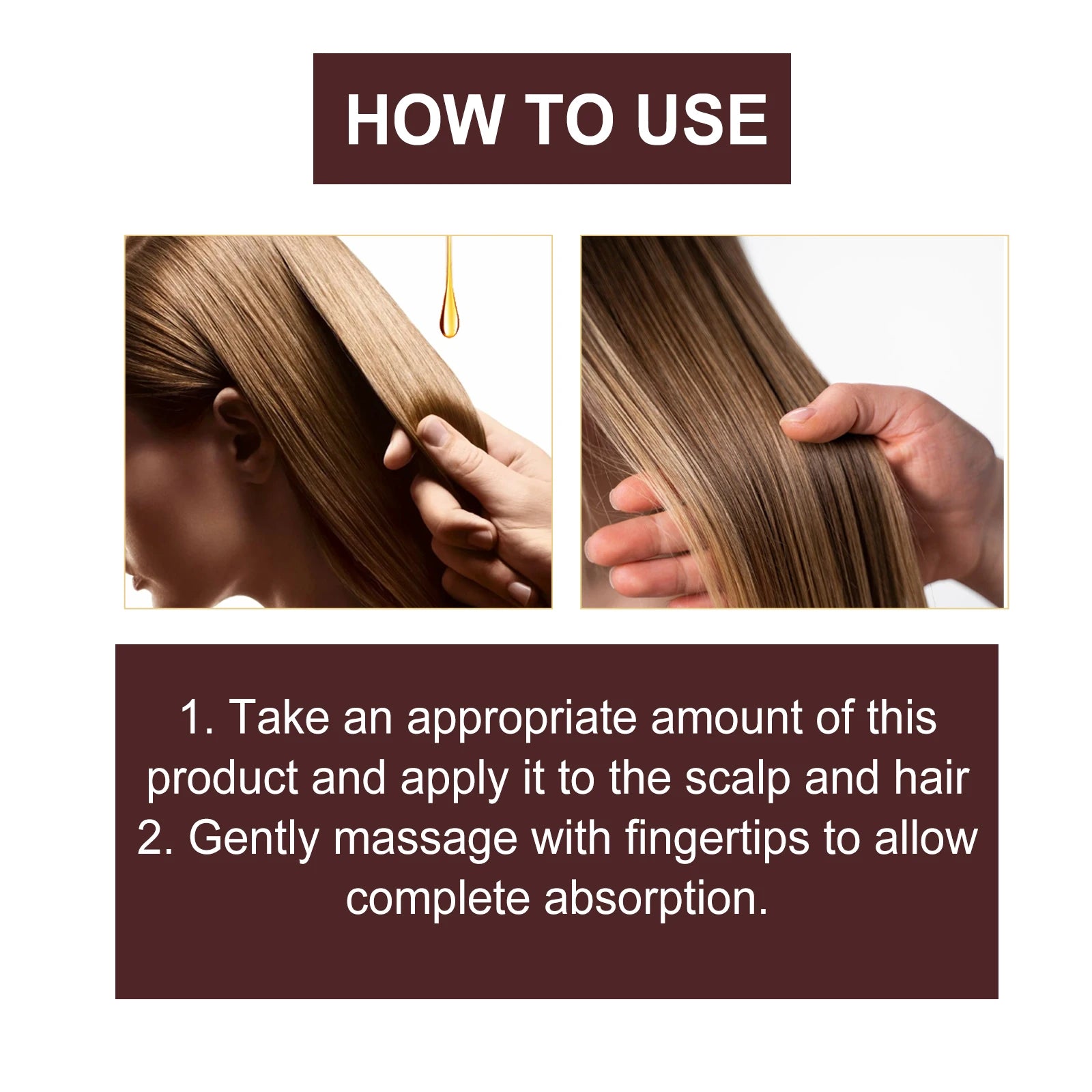 HOEGOA Maca Essence Oil Deeply Nourish Repair Damaged Hair Smoother and Healthier Improve Hair Texture Rejuvenate Hair Oil