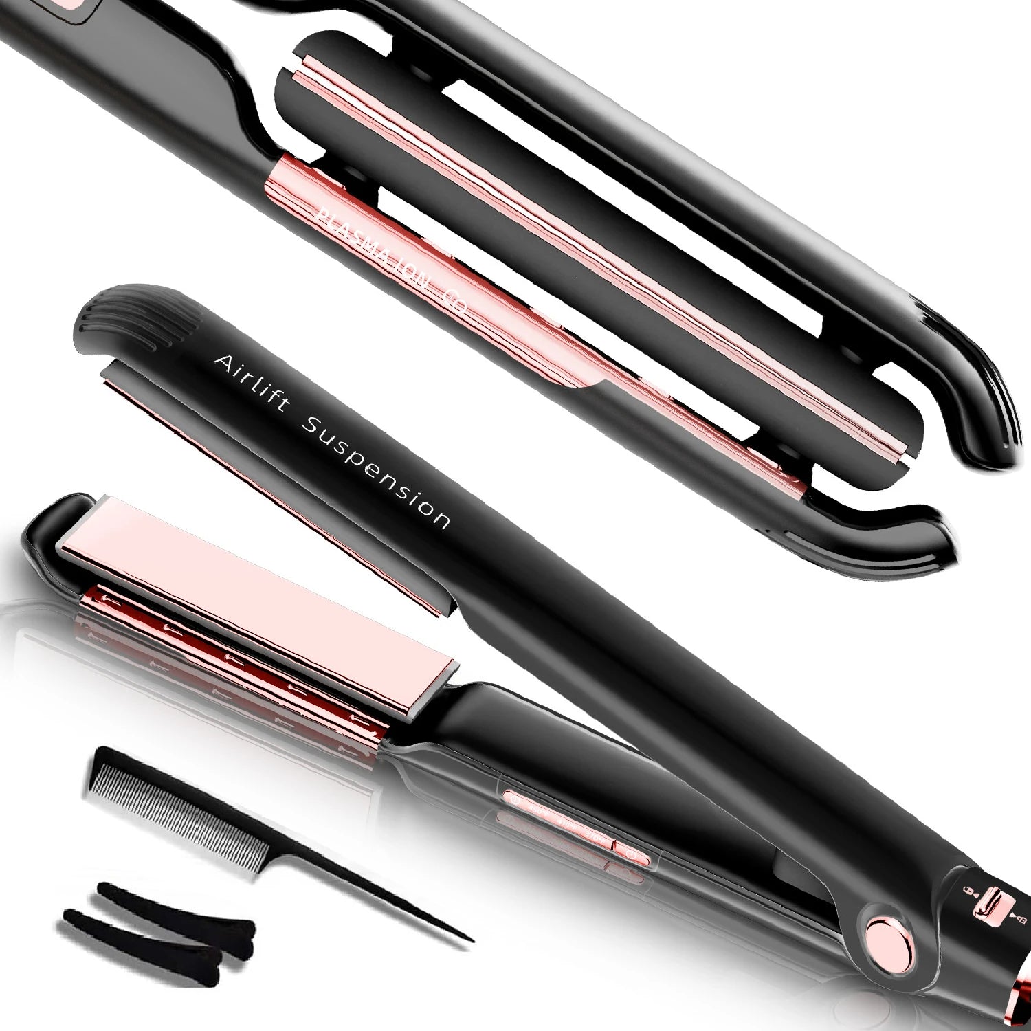 Professional Hair Straightener with Air Suspended Ceramic Plates