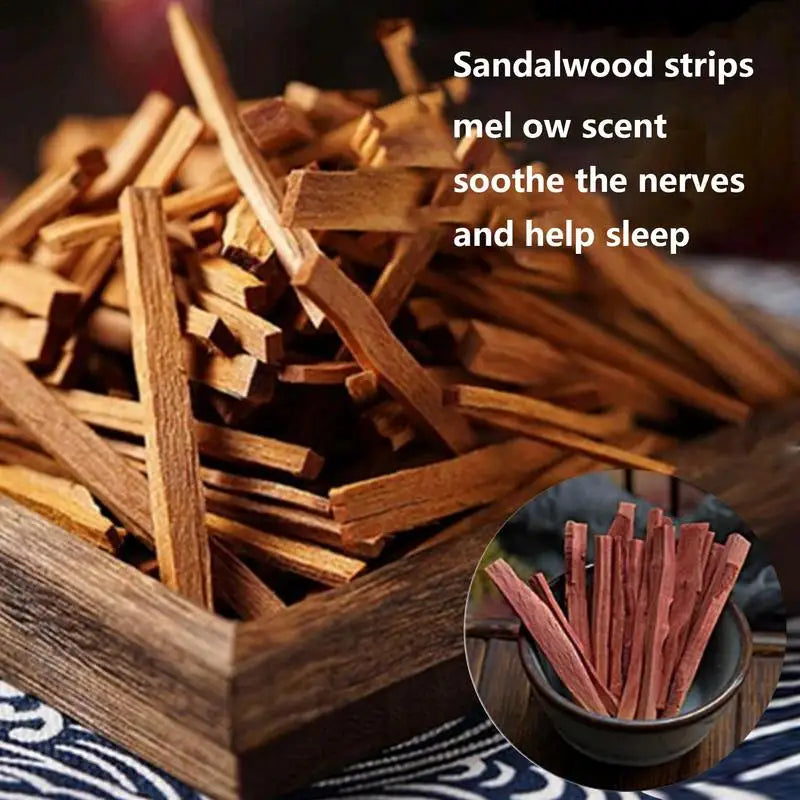 50g Natural Sandalwood Stick Small Logs Of Sticks Aromatic Fragrance Sandal Wood Chips For Aromatherapy Natural Aroma