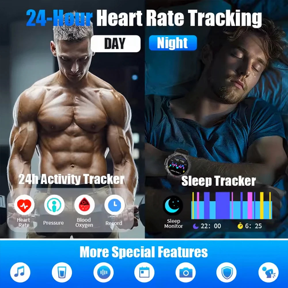 2025 New For HUAWEI Original 5ATM Ultra GPS Smart Watch Mens Rugged Smartwatch Military Electronic Waterproof Digital Bracelet