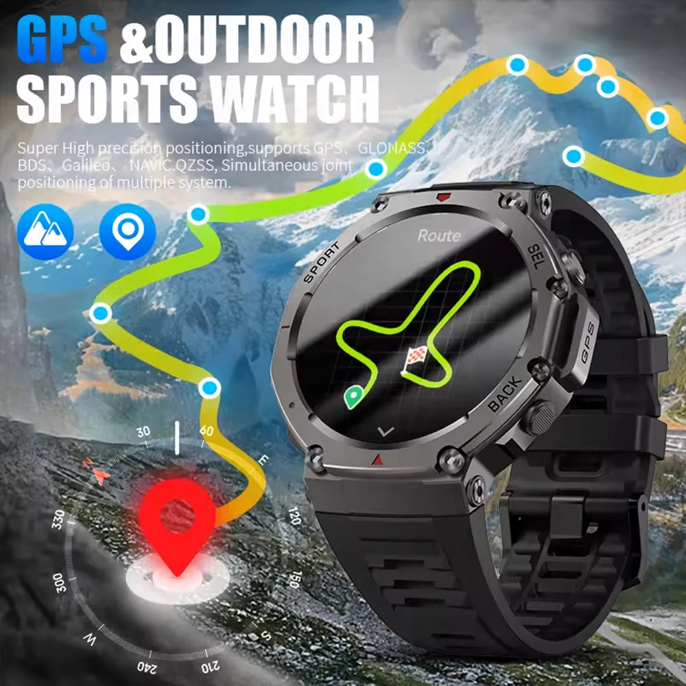 2025 New For HUAWEI Original 5ATM Ultra GPS Smart Watch Mens Rugged Smartwatch Military Electronic Waterproof Digital Bracelet