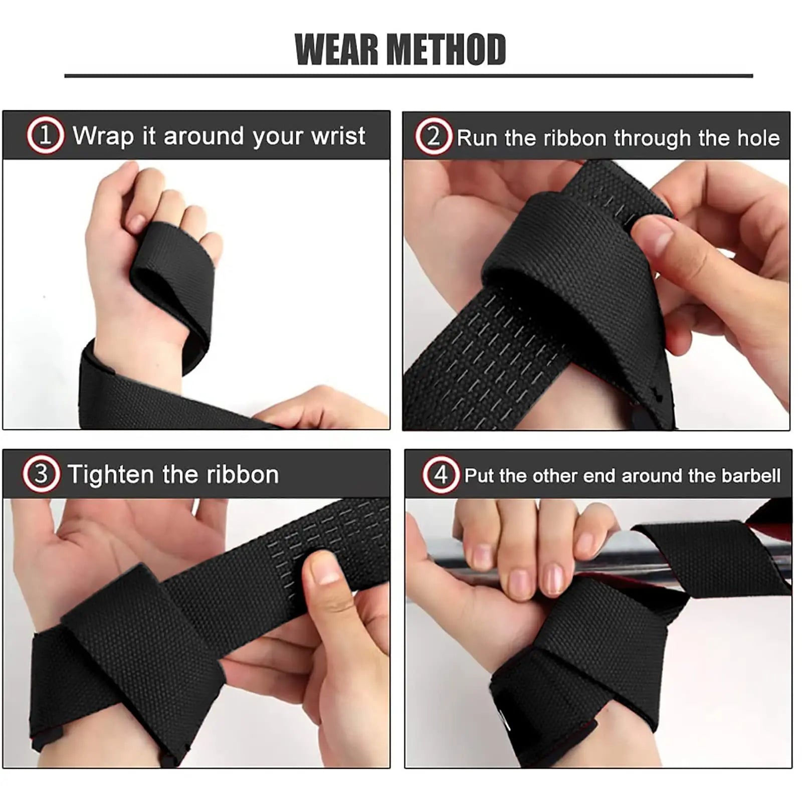 2PC/2PAIR  Sports Booster Belt Grip Belt Fitness Pull-up Bars Pull-ups Silicone Non-slip Wear-resistant Deadlift Belt