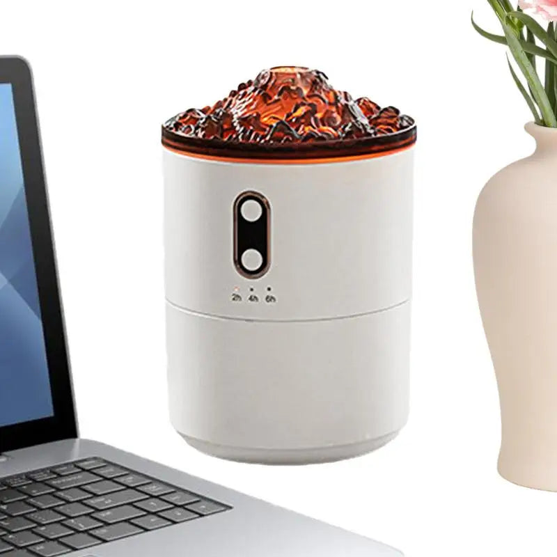 Aromatherapy Humidifier Ultrasonic Humidifier With Flame Effect Home Fragrance Fire Flame Humidifier For Living Room Study Room