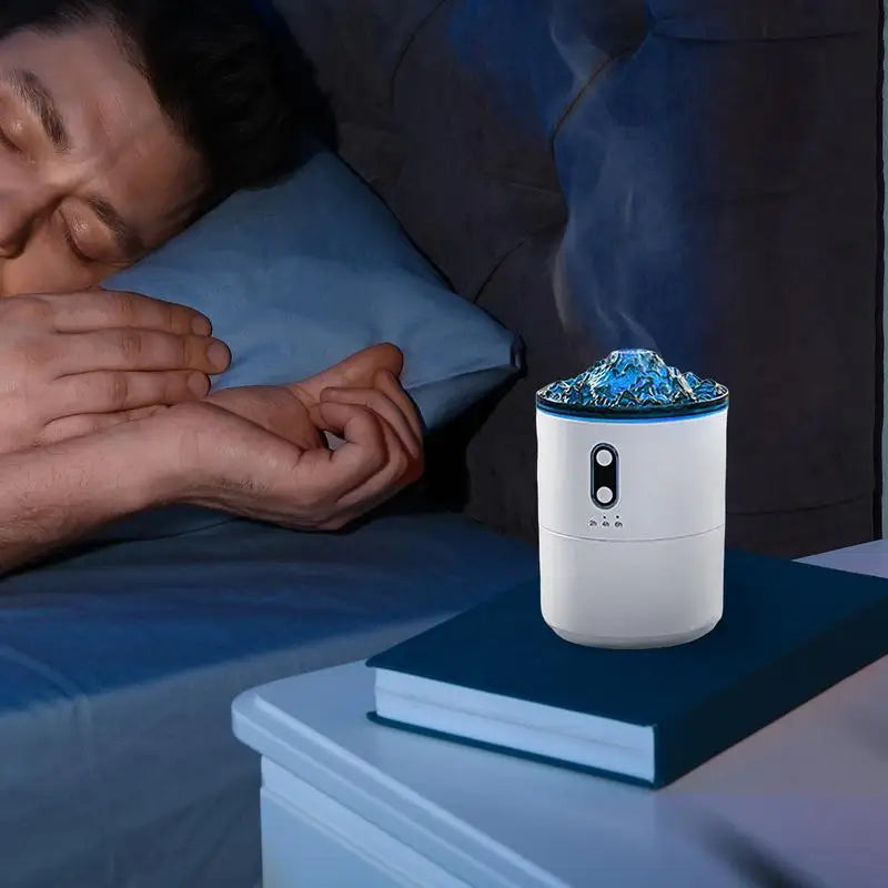 Aromatherapy Humidifier Ultrasonic Humidifier With Flame Effect Home Fragrance Fire Flame Humidifier For Living Room Study Room