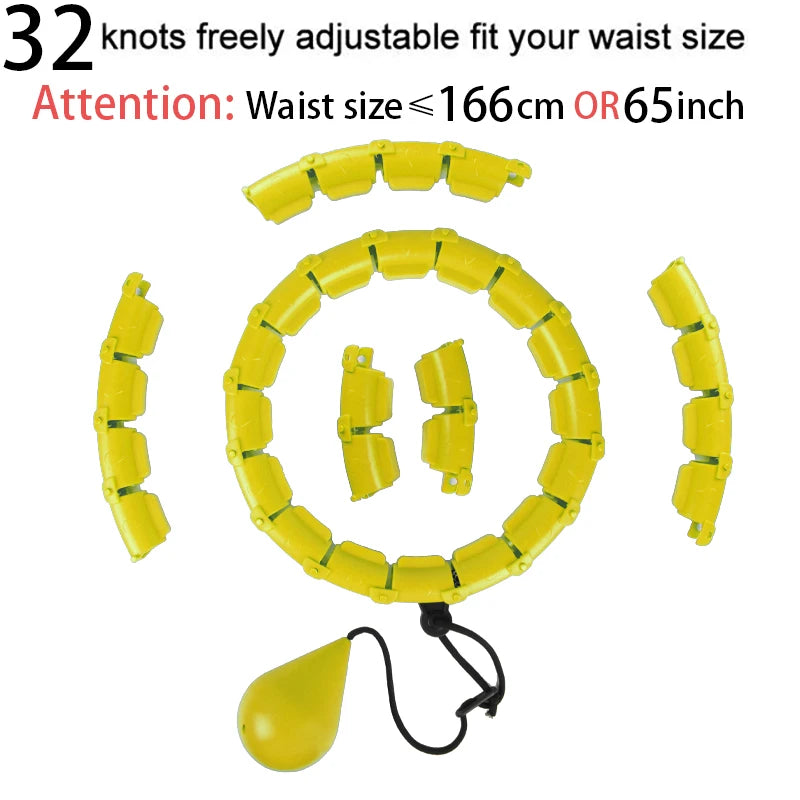 Smart sport hoop Weighted Exercise Hoops for Adults Easy Detachable Design with Adjustable Weight, Fitness Gym Equipment for Hom