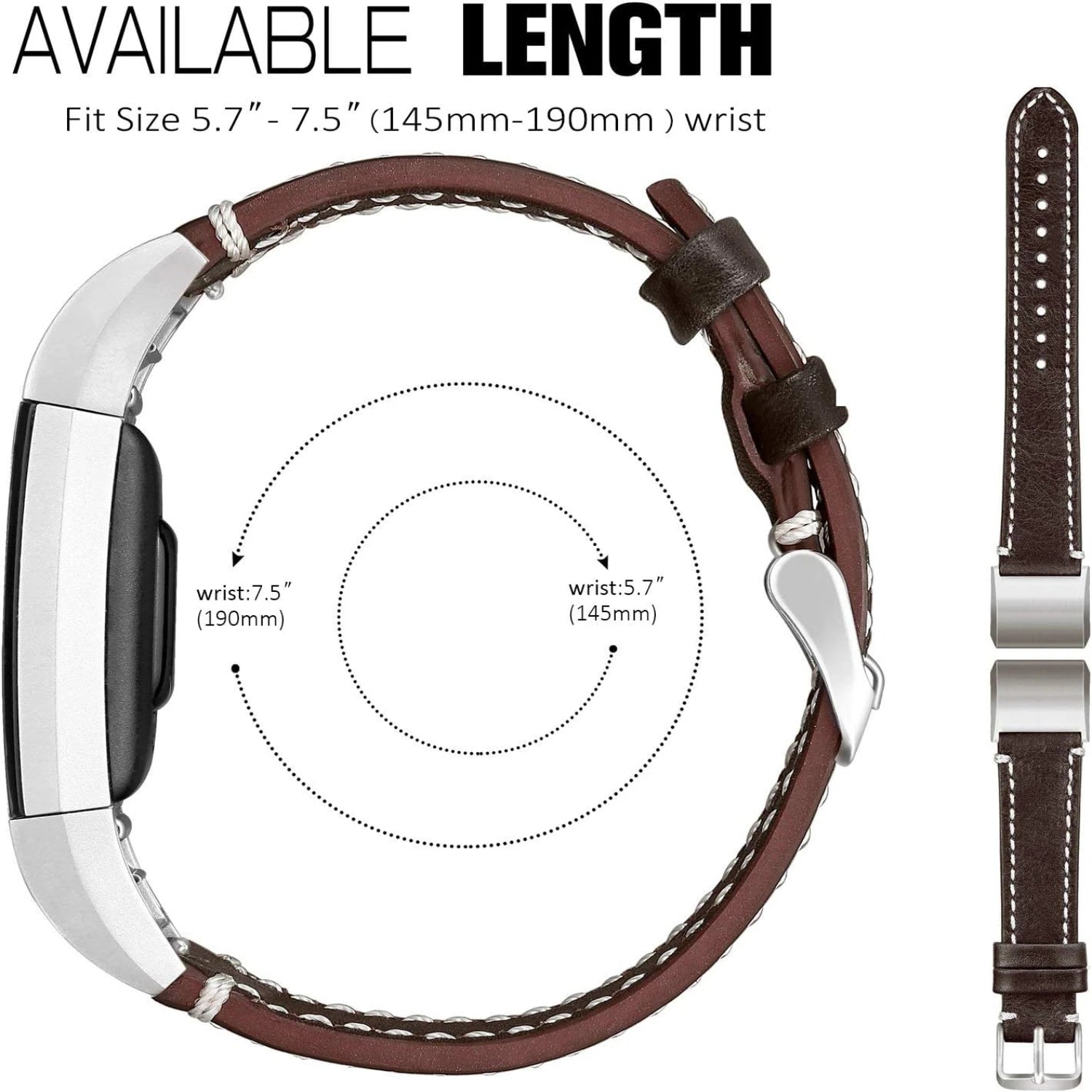 Upgrade Your Look with SKYLET's Premium Leather Bands for Fitbit Charge 2. Elevate Your Style with Luxurious, Sleek, and Dependa