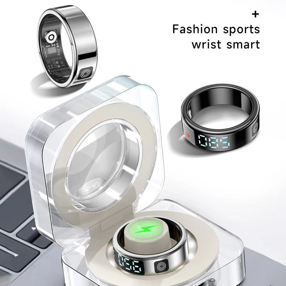 RS08 Smart Ring For Men Women Waterproof Health Fitness Rings Multi-sport Modes Sport Health Ring Blood Oxygen Sleep Monitoring